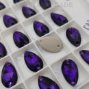 Zodiac Crystal Peardrop Sew on Stone - Pure Purple