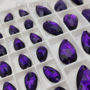 Zodiac Crystal Peardrop Sew on Stone - Pure Purple