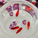 Swarovski and Luna Bumper Mix x225 - Raspberry Kisses + Caviar Beads