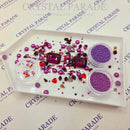 Swarovski and Luna Bumper Mix x225 - Raspberry Kisses + Caviar Beads