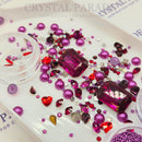 Swarovski and Luna Bumper Mix x225 - Raspberry Kisses + Caviar Beads