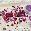 Swarovski and Luna Bumper Mix x225 - Raspberry Kisses + Caviar Beads