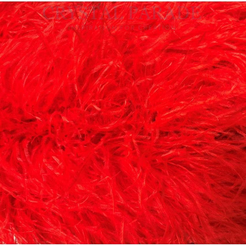 Ostrich Feather Boa 5ply, 1 meter - Red