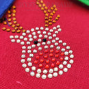 Crystal Parade Adjustable Sparkly Christmas Pet Bandana with Reindeer