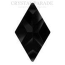 Zodiac Hotfix Rhombus Shape 11 x 19mm Jet - Pack of 20