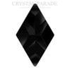 Zodiac Hotfix Rhombus Shape 8 x 13mm Jet - Pack of 20