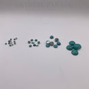 Preciosa Round Cabochons Various Sizes - Marbled Turquoise (03191)