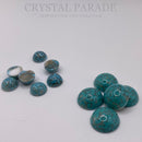 Preciosa Round Cabochons Various Sizes - Marbled Turquoise (03191)
