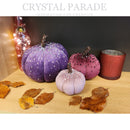 Hand Embellished Plush Pumpkins - Set of 3 - Rustic Pinks