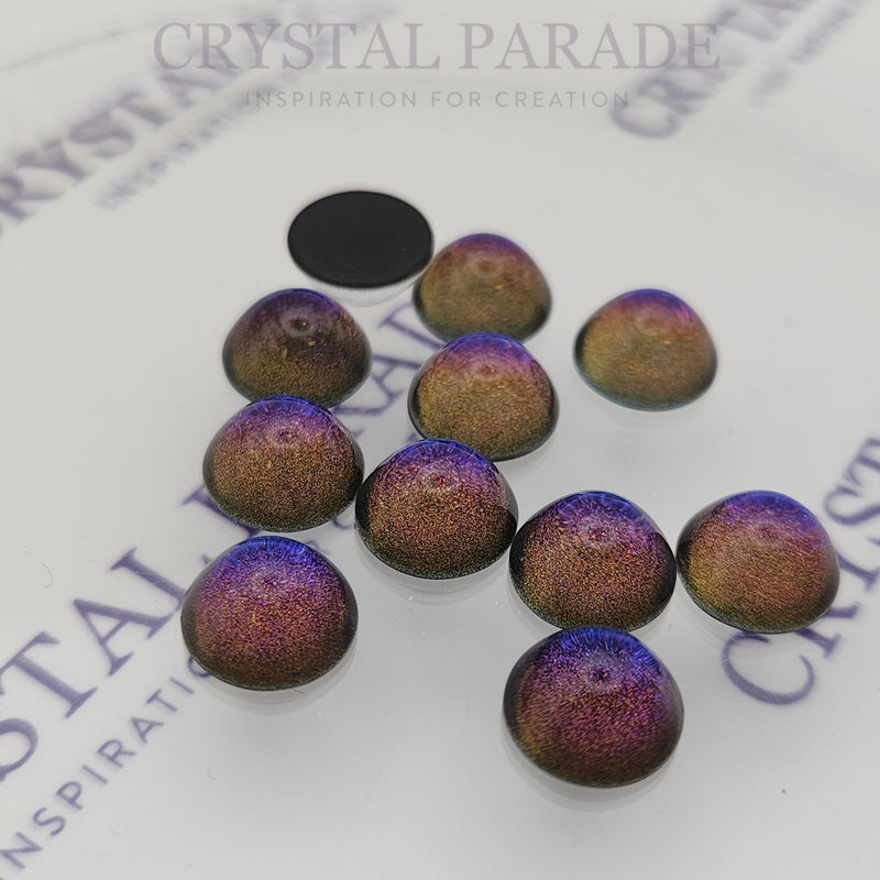 Zodiac Flatback Round Cabochon 8mm - Sapphire