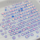 Zodiac Crystals Mixed Sizes Pack of 200 - Sapphire Mocha Opal