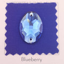 Limited Edition - Zodiac Crystal Oval Sew on Stone - Sapphire