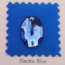Limited Edition - Zodiac Crystal Oval Sew on Stone - Sapphire