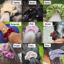 Glitzernde verzierte Scrunchies – verschiedene Farben