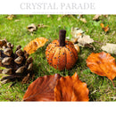 Small Hand Embellished Plush Pumpkins - Various Colours