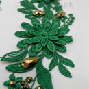 Zodiac Costume Applique Pair - Shamrock Green