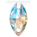 Swarovski 3223 Navette Sew on Stone - Crystal Shimmer