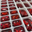 Zodiac Sew on Stone Emerald Cut - Siam