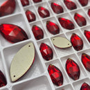 Zodiac Crystal Navette Sew on Stone - Siam