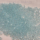 Preciosa Bicone Bead Silver Aquamarine