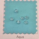Preciosa Bicone Bead Silver Aquamarine
