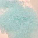 Preciosa Bicone Bead Silver Aquamarine Matte