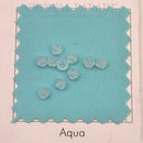 Preciosa Bicone Bead Silver Aquamarine Matte