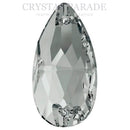 Swarovski 3230 Peardrop Sew on Stone - Silver Night Unfoiled