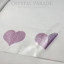 Zodiac Hotfix Crystal Iron on Transfers - Single Heart