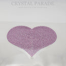 Zodiac Hotfix Crystal Iron on Transfers - Single Heart