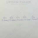 Luna Non Hotfix Rhinestones SS3 (1.5mm) Pack of 100 - Citrine