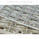 Zodiac Sew on Stone Slim Baguette - Clear