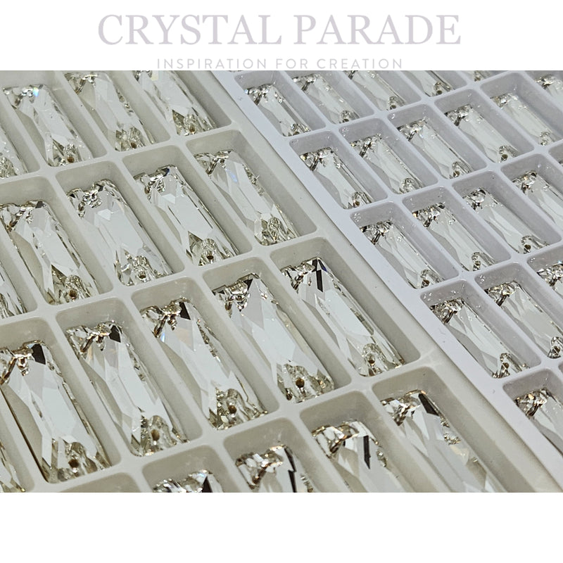 Zodiac Crystal Slim Baguette Sew on Stone - Clear
