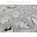 Zodiac Crystal Slim Triangle Sew on Stone - Clear