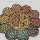 Zodiac Hotfix Crystal Iron on Transfer - Smiley Flower