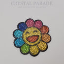 Zodiac Hotfix Crystal Iron on Transfer - Smiley Flower