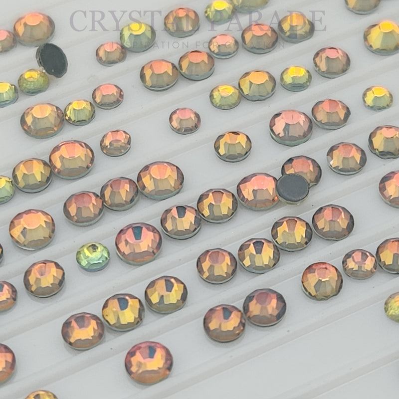 Zodiac Crystals Mixed Sizes Pack of 200 - Smokey Grey Mocha Opal