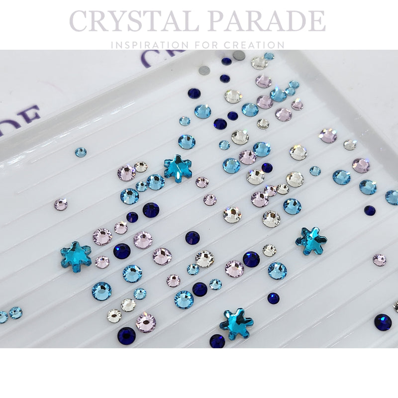 Preciosa Crystal Mix Pack of 100 - Snow Fairy + FREE Snowflakes