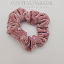 Sparkly Embellished Scrunchies - Various Colours