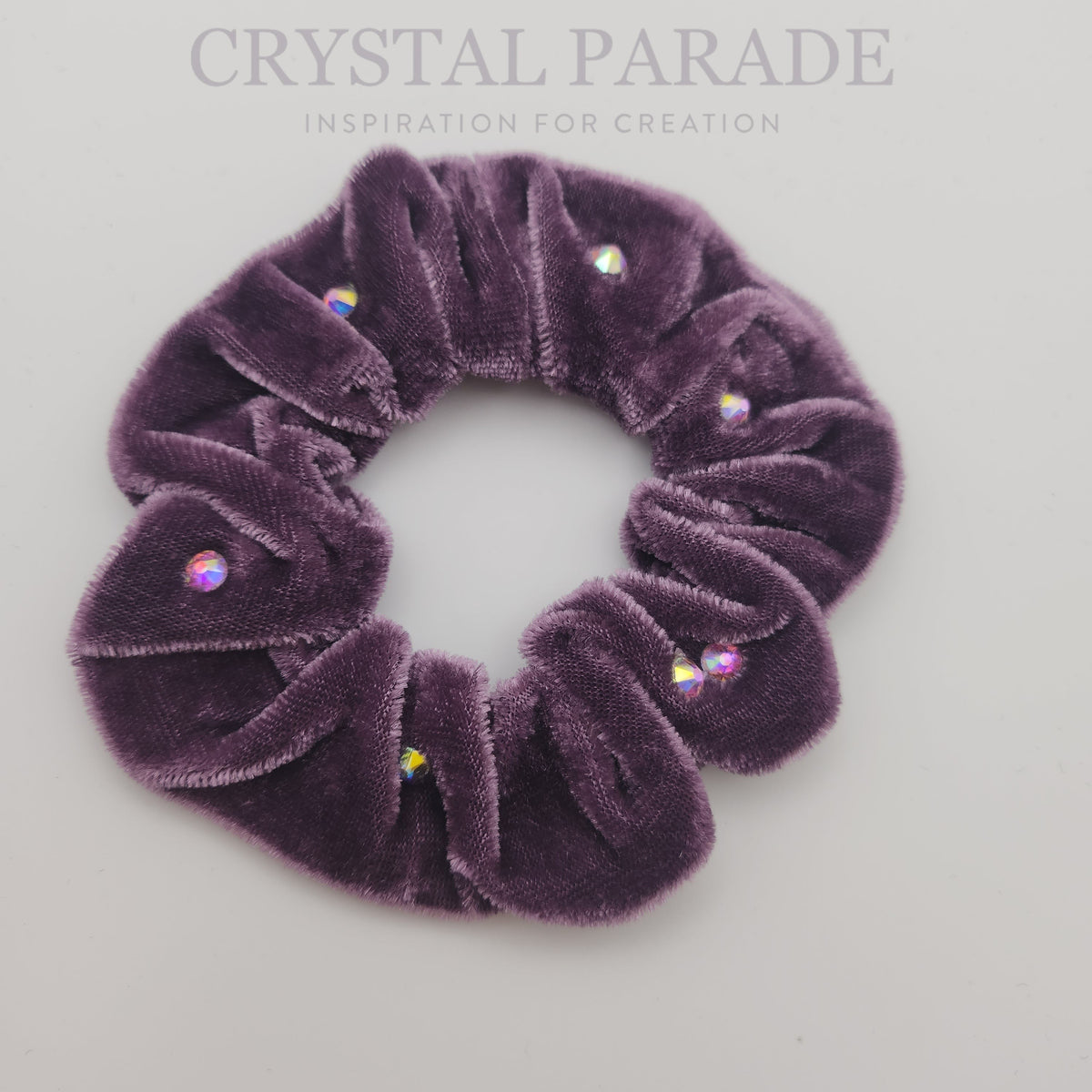 Large Square Swarovski Crystals Scrunchie Swarovski Scrunchie - Etsy main image 4