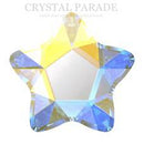 Swarovski 4mm Non Hot Fix Star Flower - Pack of 4 AB