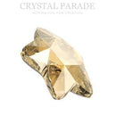 Swarovski 4mm Non Hot Fix Star Flower - Pack of 4 Golden Shadow