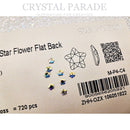 Swarovski 4mm Non Hot Fix Star Flower - Pack of 4 AB