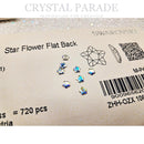 Swarovski 4mm Non Hot Fix Star Flower - Pack of 4 AB