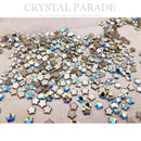Swarovski 4mm Non Hot Fix Star Flower - Pack of 4 AB