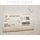 Swarovski 4mm Non Hot Fix Star Flower - Pack of 4 Clear