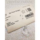 Swarovski 4mm Non Hot Fix Star Flower - Pack of 4 Clear