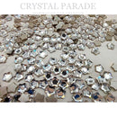 Swarovski 4mm Non Hot Fix Star Flower - Pack of 4 Clear