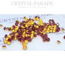 Swarovski 1028 Pointy Back Round Chaton Various Sizes - Siam Ruby