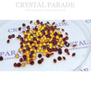 Swarovski 1028 Pointy Back Round Chaton Various Sizes - Siam Ruby